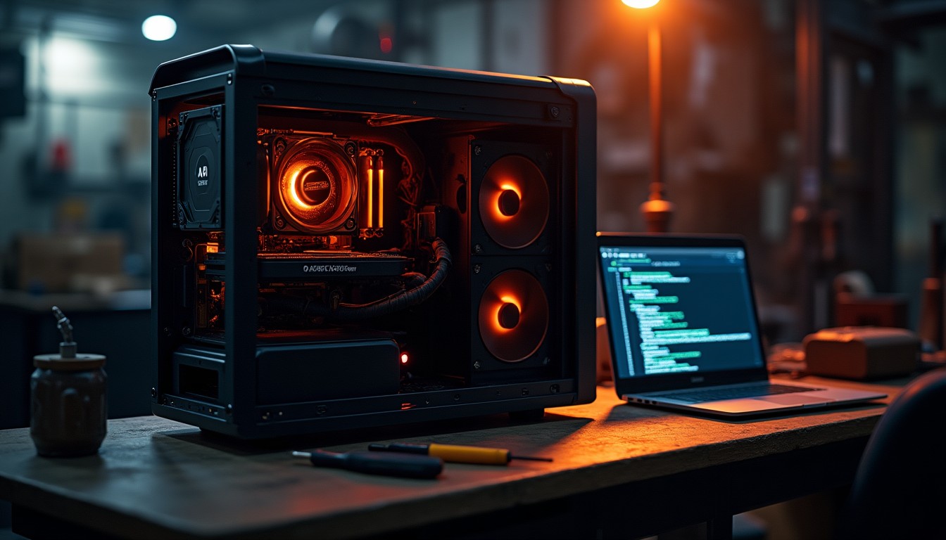 Hero-Image: KI-PC selber bauen — Komponenten, Setup & Builder-Workflow (2026)